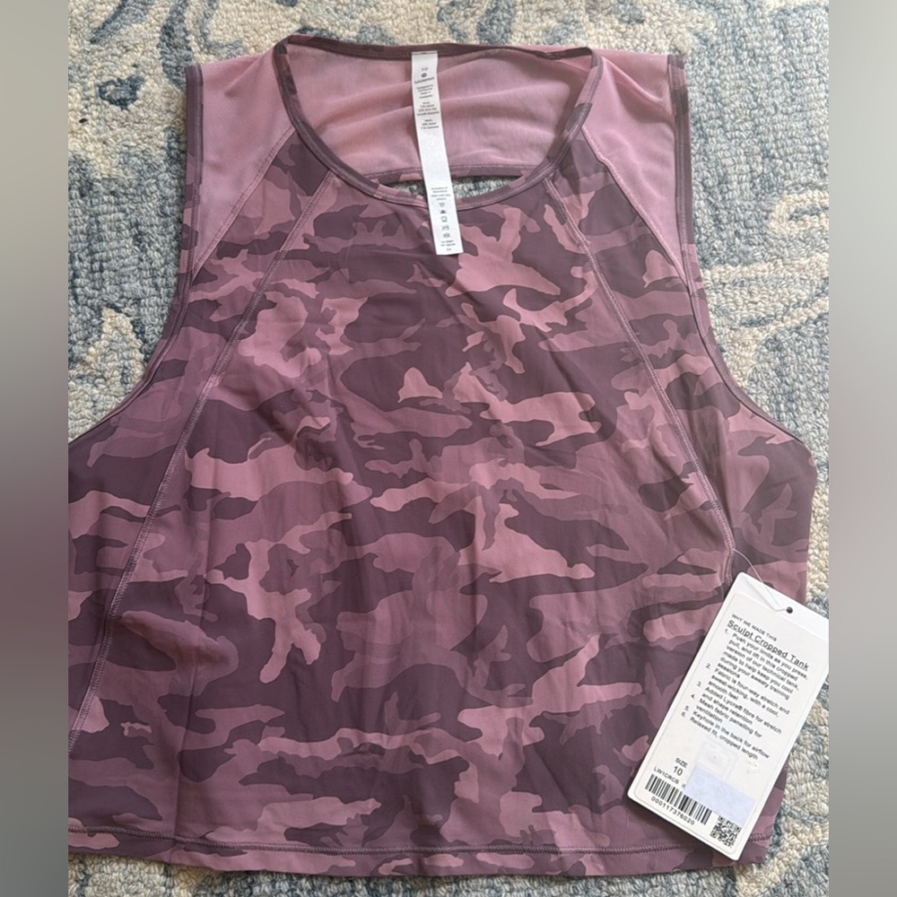Lululemon scuba cropped sculpt tank 10